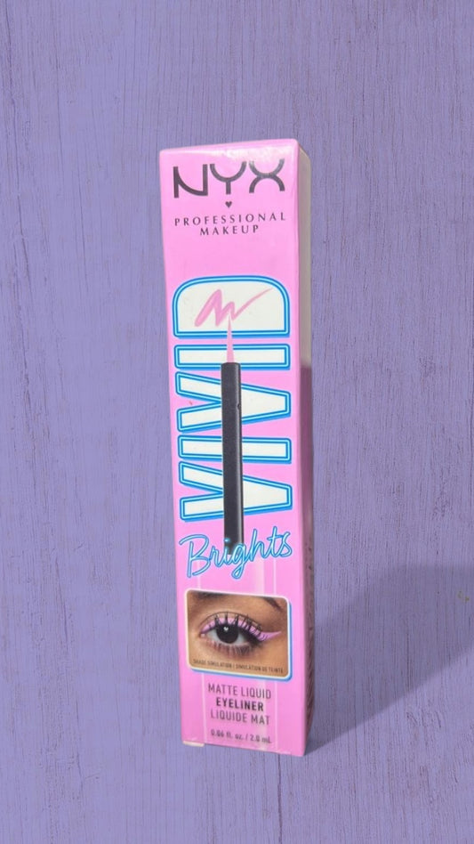 NYX Delineador Líquido de Ojos Vivid Brights – Tono Sneaky Pink